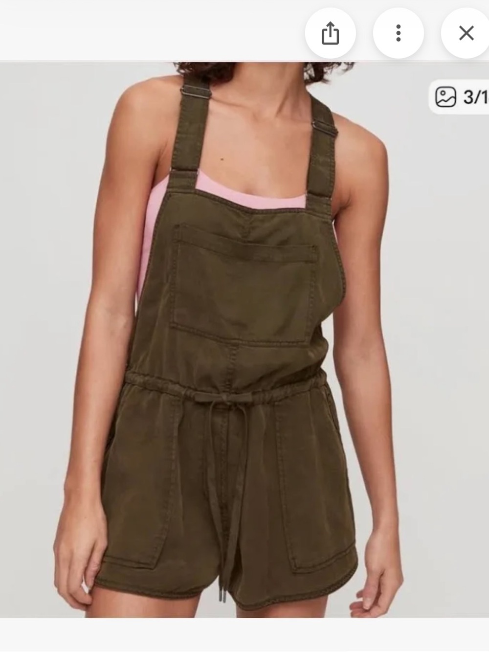 Wilfred olive green overalls